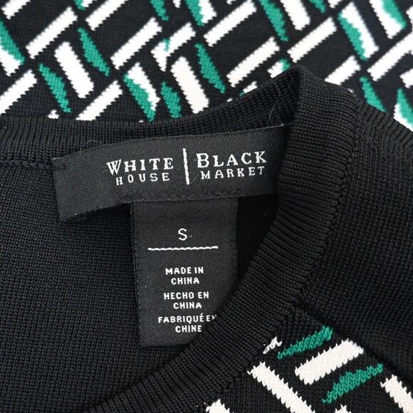 WHBM Womens S Fit & Flare Jacquard Sweater Dress - Picture 10 of 12